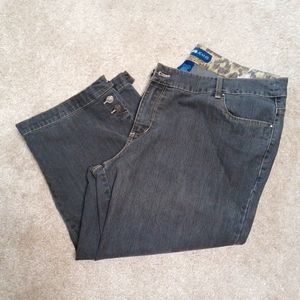 Gray Crop Pants